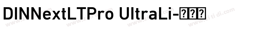 DINNextLTPro UItraLi字体转换